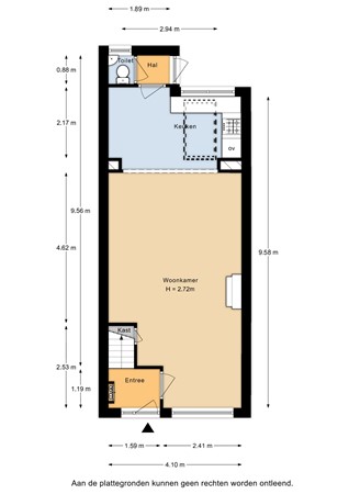 Floorplan - Nicolaas Sopingiusstraat 20, 3553 TM Utrecht